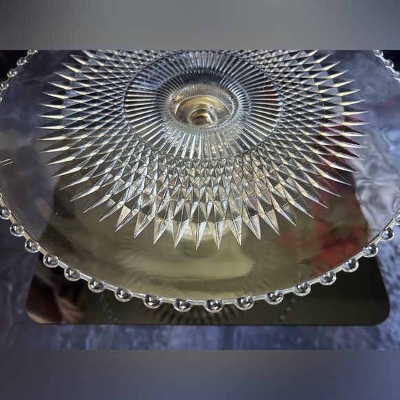 Vintage Sterling Silver Glass Cake Stand by Duchin Creations - Picture 4 of 9